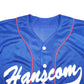Mens Blue Unbranded Baseball Jersey Hanscom AFB US Air Force USA Short Sleeve T Shirt