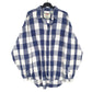 Mens Blue Levis Vintage Flannel Lumberjack Overshirt Shacket Long Sleeve Shirt