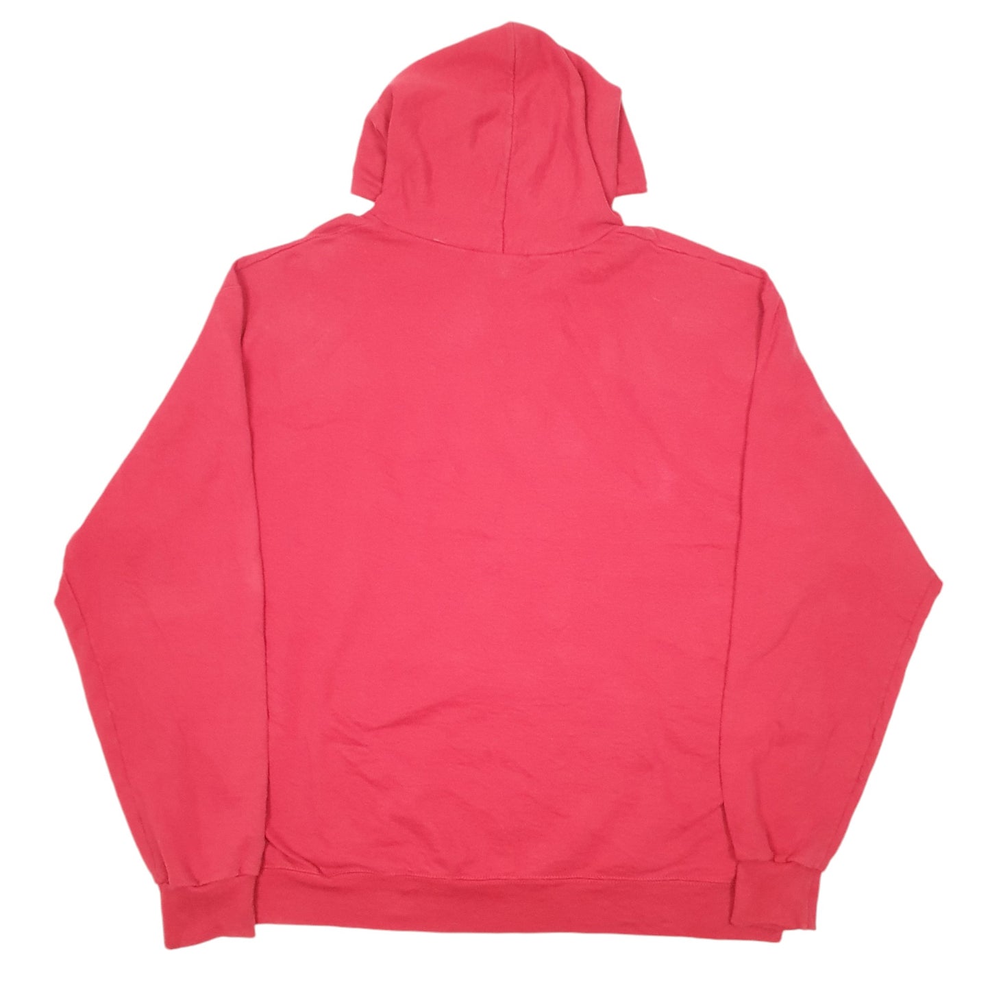 Mens Red Champion Belmont Abbey Crusaders USA Football Spellout Hoodie Jumper