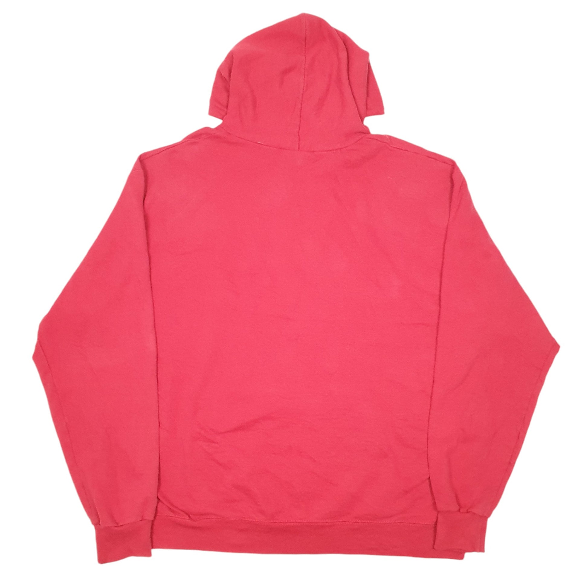 Mens Red Champion Belmont Abbey Crusaders USA Football Spellout Hoodie Jumper