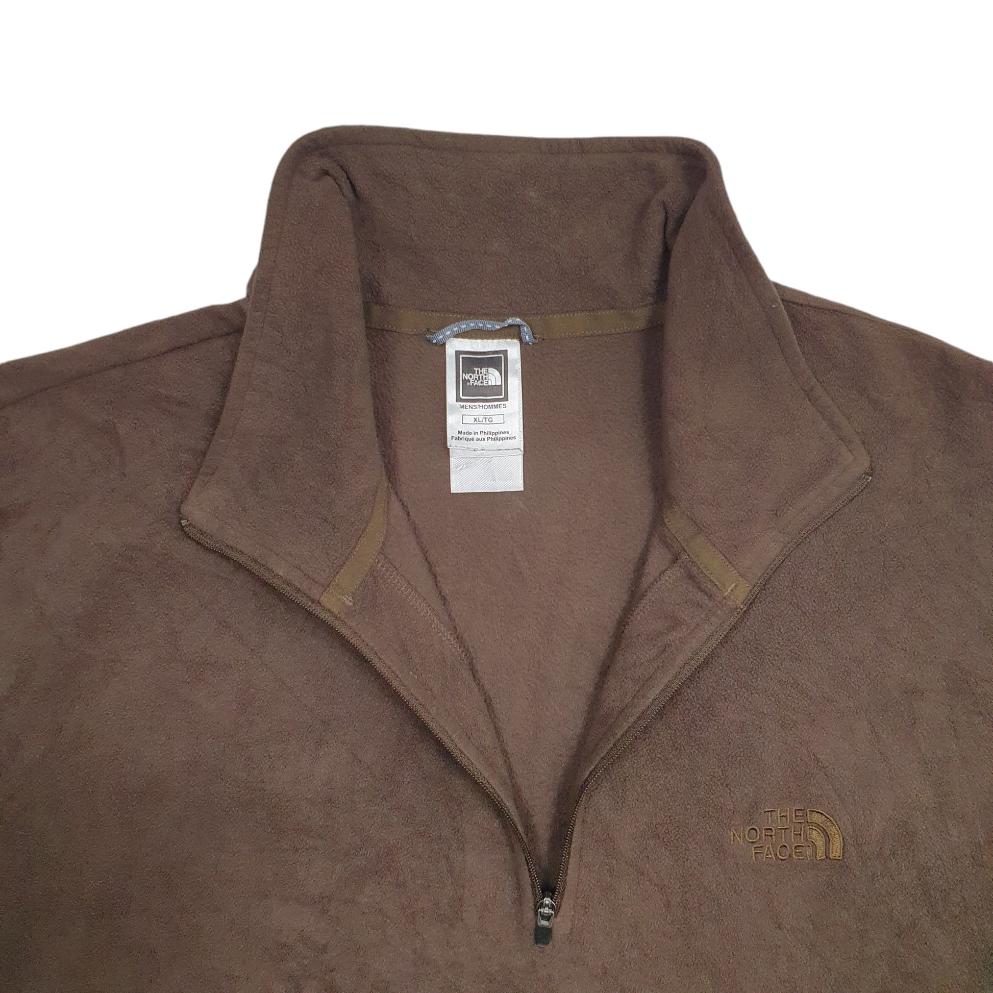 Mens Brown The North Face  Quarter Zip Jumper