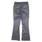 Womens Black Jeana Leather Bootcut Chino Trousers