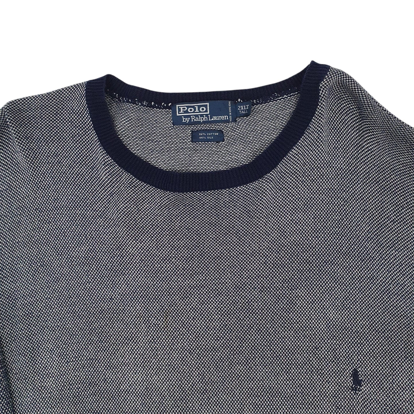 Mens Navy Polo Ralph Lauren Vintage 90s Crewneck Jumper