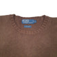 Mens Brown Polo Ralph Lauren Knit Crewneck Jumper