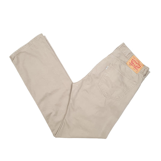 Mens Beige Levis 505 JeansW34 L34