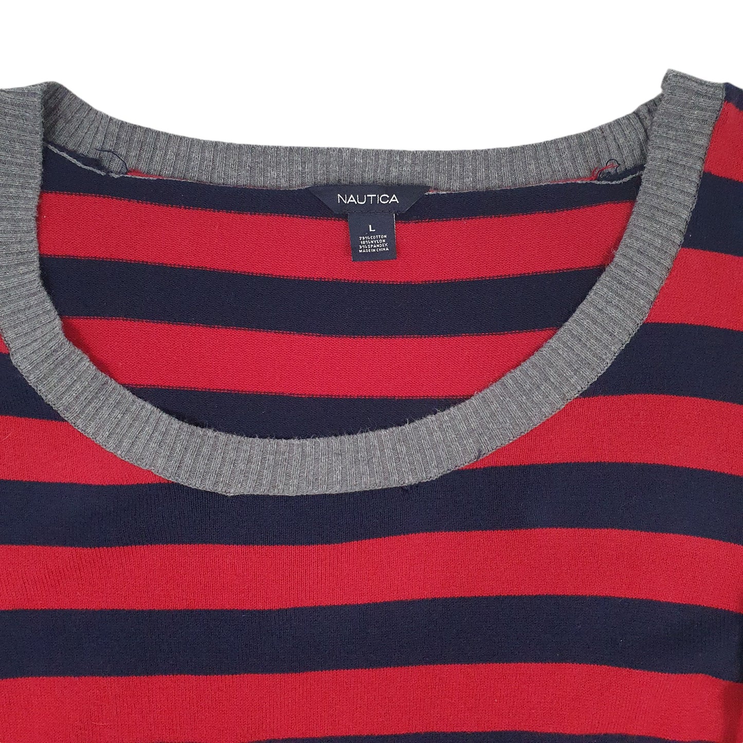 Womens Red Nautica Crewneck Jumper