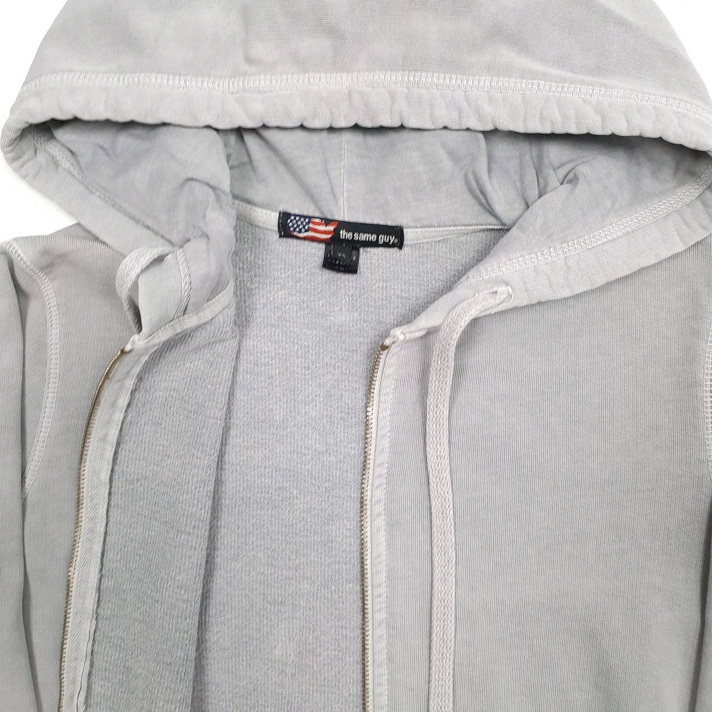 Womens Grey The Same Guy Hoodie Full Zip Jumper