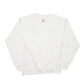 Mens White Gildan  Crewneck Jumper