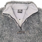 Mens Grey Headworx Vintage Fluffy Quarter Zip Jumper