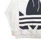 Mens White Adidas  Hoodie Jumper