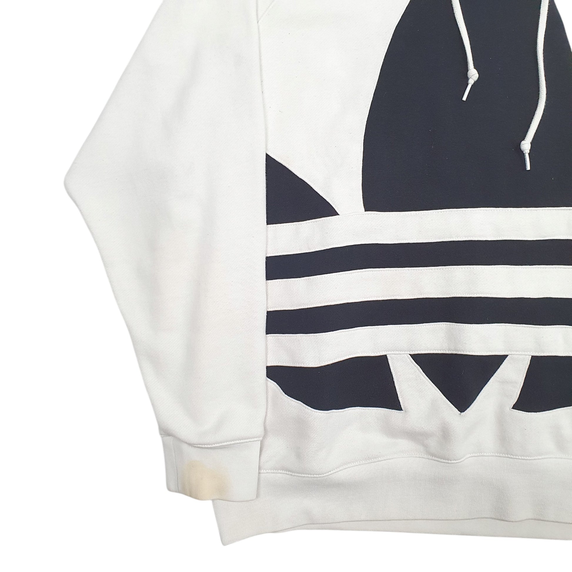 Mens White Adidas  Hoodie Jumper