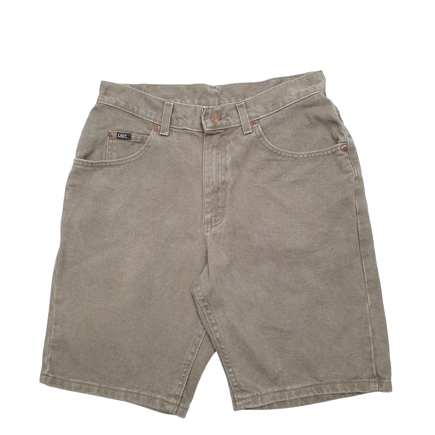 Mens Khaki Lee  Denim Shorts