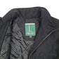 Mens Black Larry Levine Parka Trench Vintage 1990s  Coat