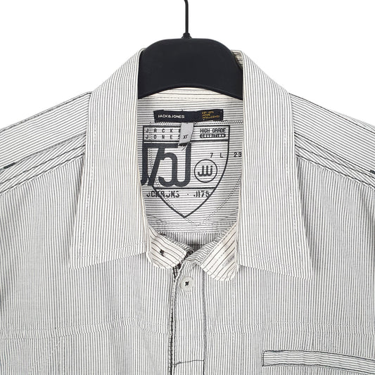 Mens White Jack & Jones  Long Sleeve Shirt