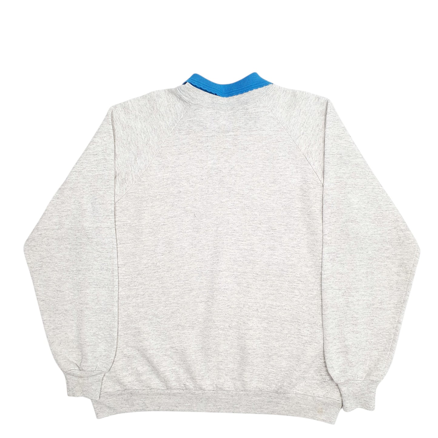 Mens Grey Jerzees Alaska Made In USA Crewneck Jumper