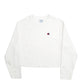 Womens White Champion Reverse Weave Crop Top Crewneck Jumper