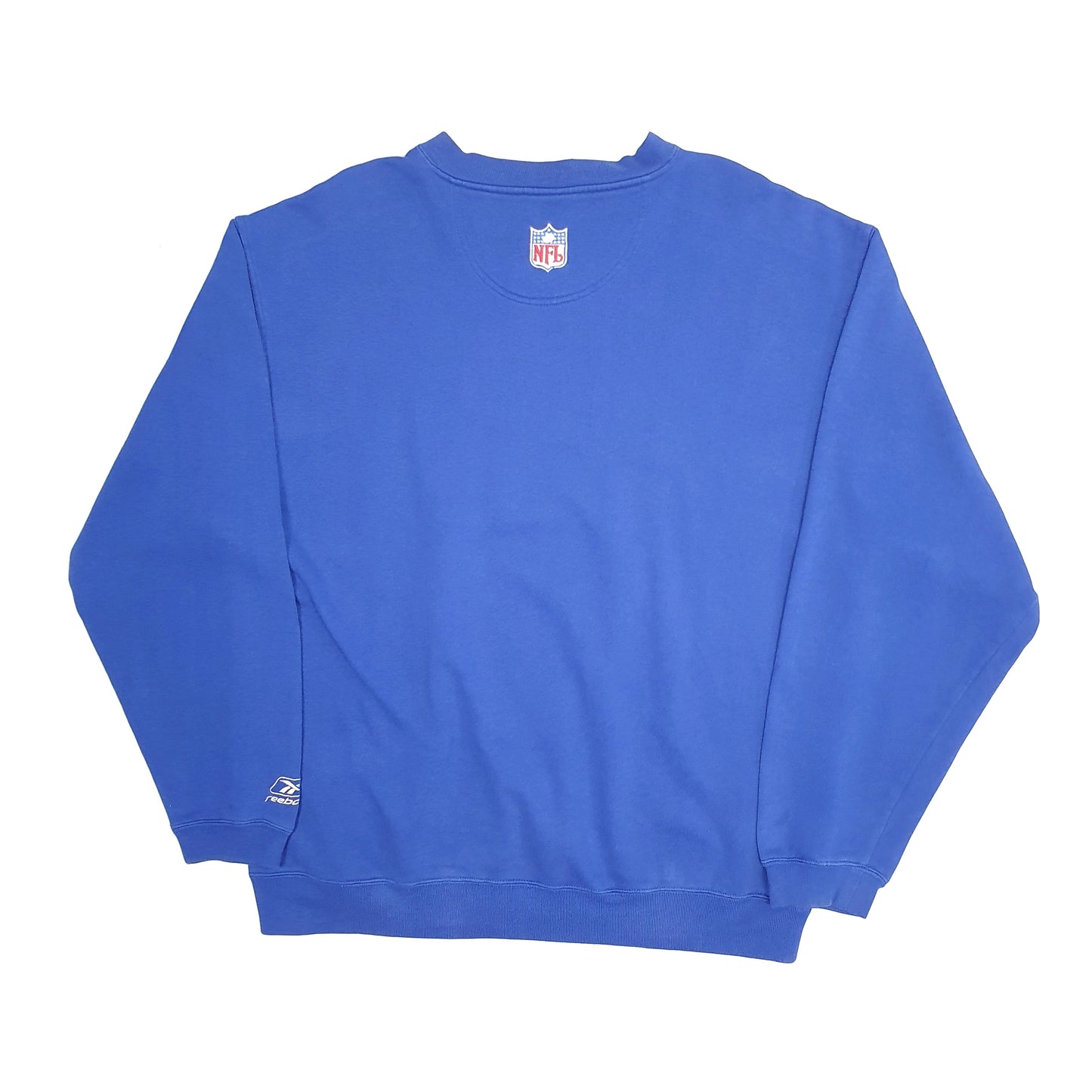 Mens Blue Reebok Vintage 90s NFL New York Giants Crewneck Jumper