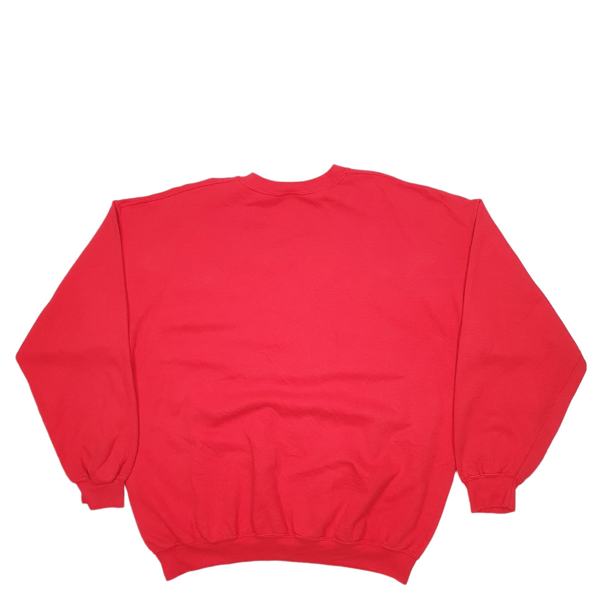 Mens Red Gildan Christmas Happy Holidays Crewneck Jumper