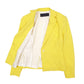 Womens Yellow Zara  Crewneck Coat