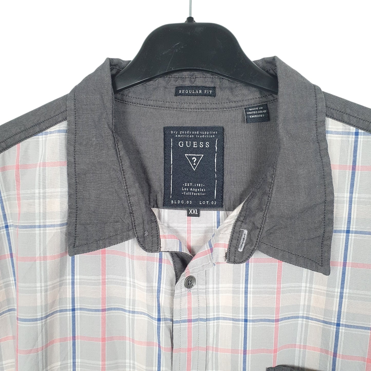 Mens Grey Guess ? Long Sleeve Shirt