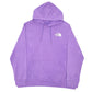 Mens Purple The North Face Spellout Hoodie Jumper