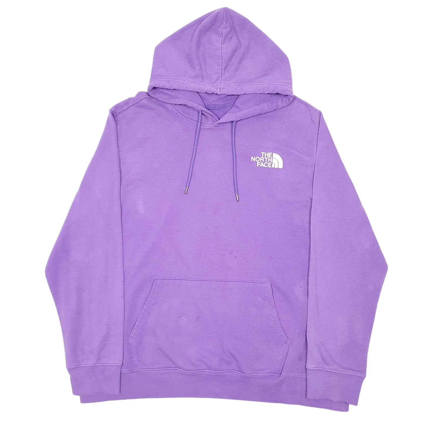 Mens Purple The North Face Spellout Hoodie Jumper