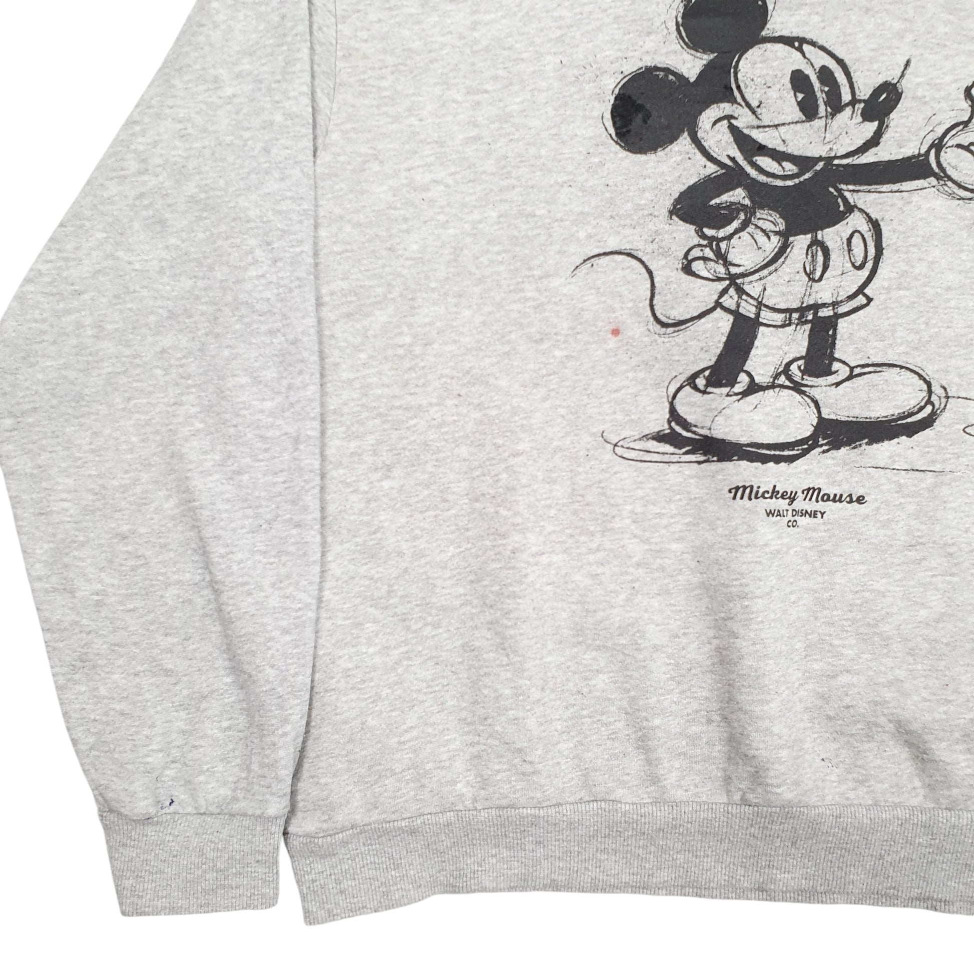 Womens Grey H&M Mickey Mouse Crewneck Jumper