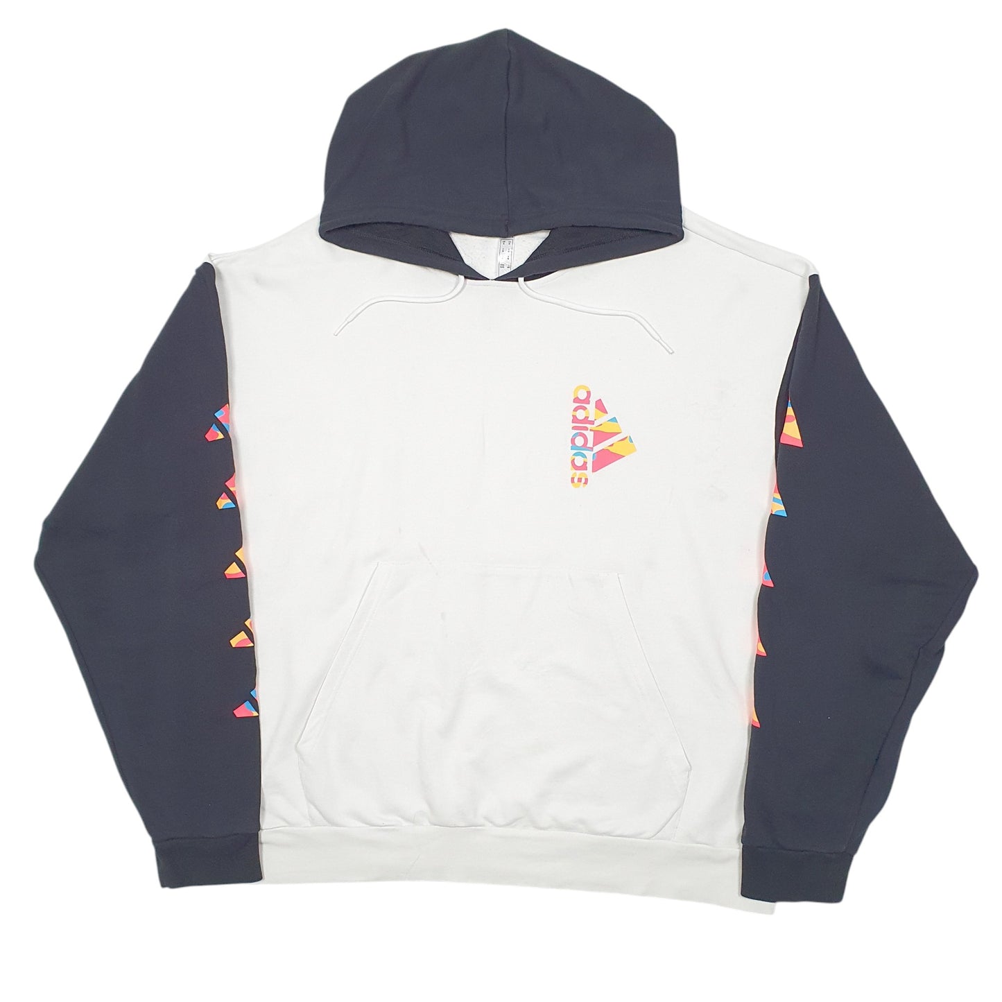 Mens White Adidas  Hoodie Jumper