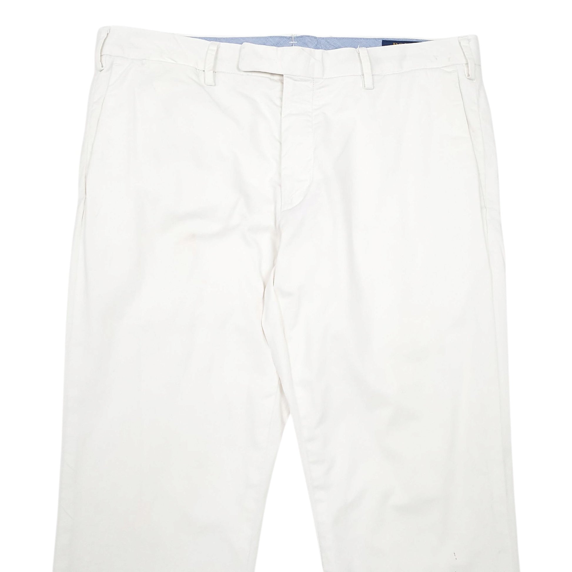 Mens White Polo Ralph Lauren Stretch Slim Fit Chino Trousers