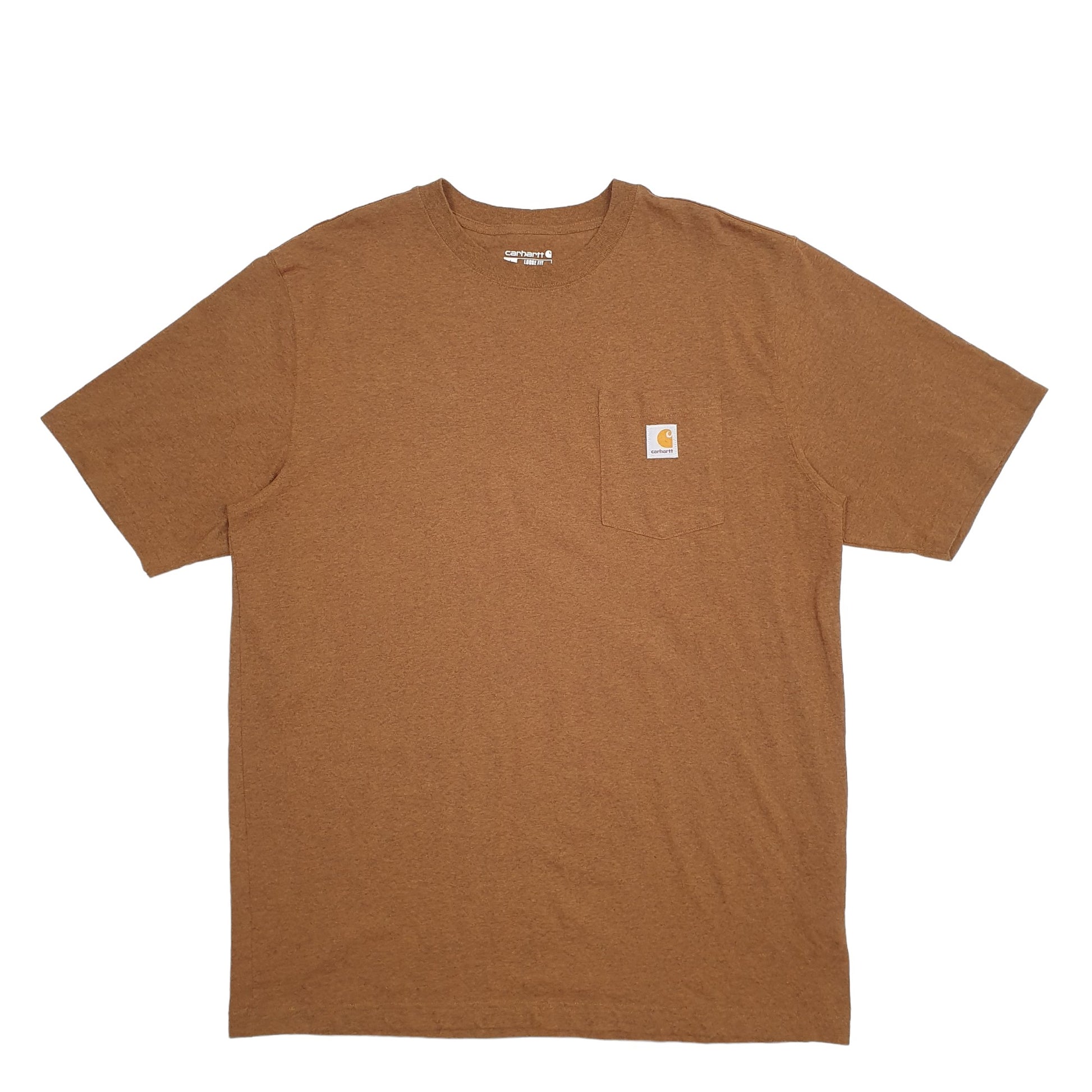 Mens Brown Carhartt  Short Sleeve T Shirt