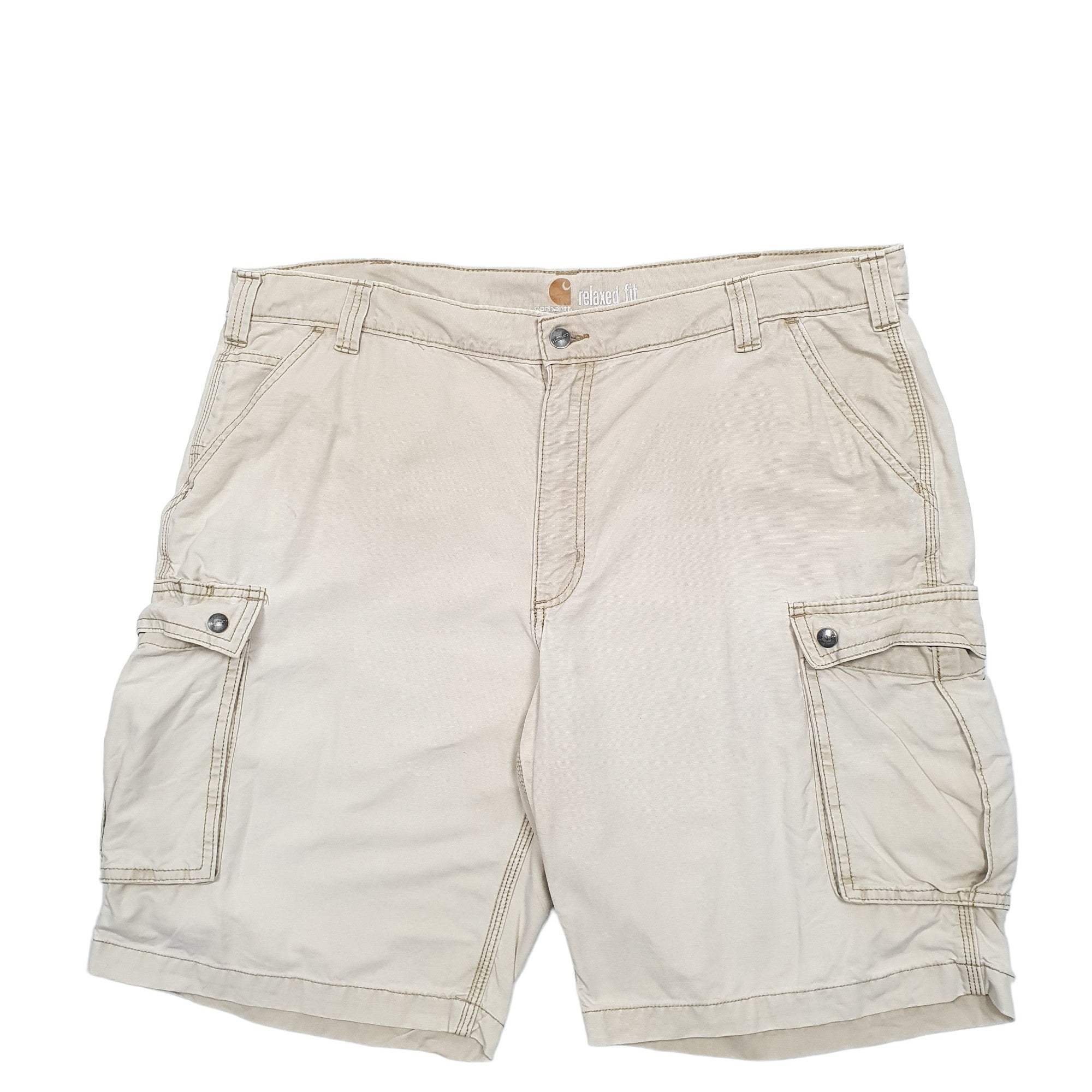 Outlet Men’s Tan Carhartt Relaxed Fit Cargo Shorts!