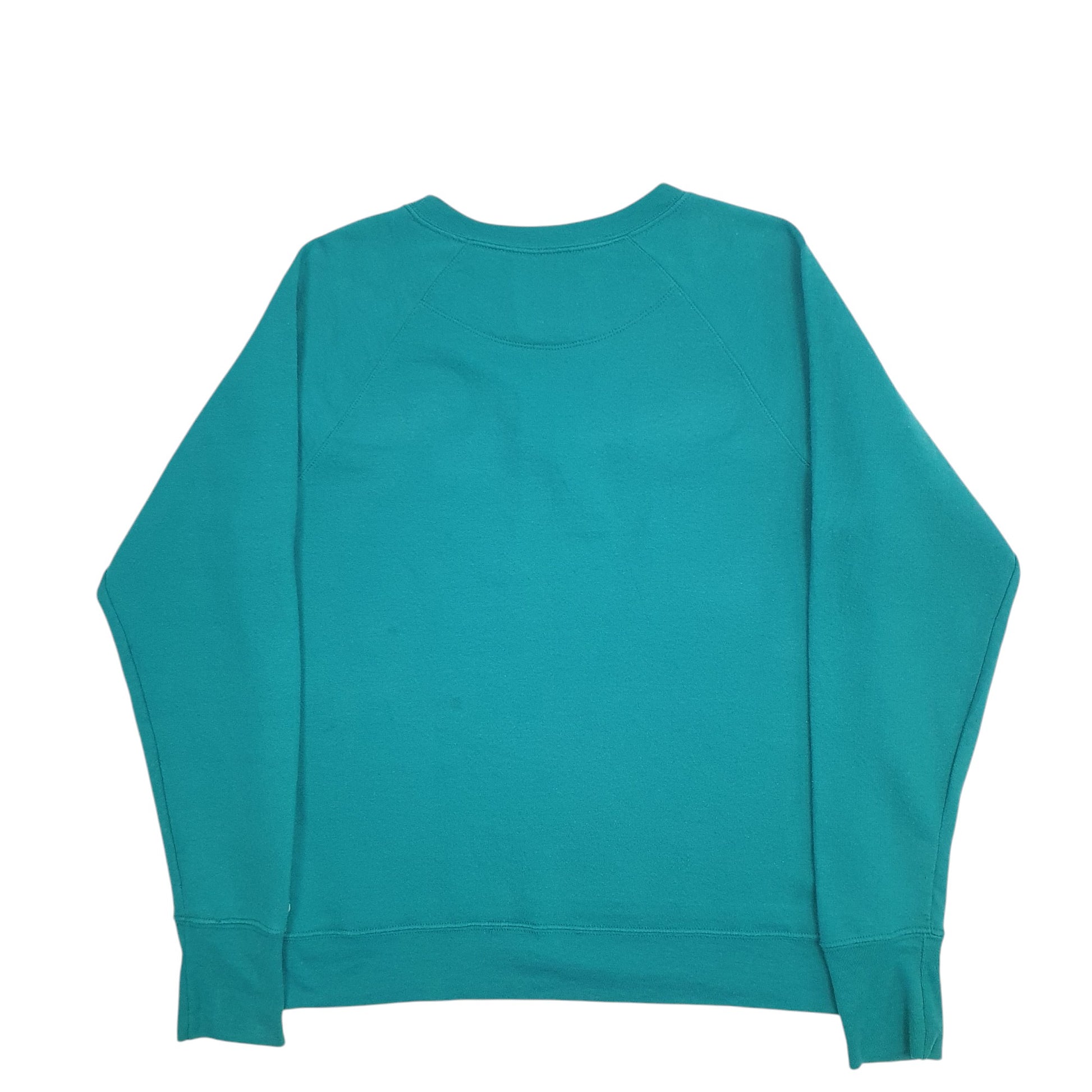 Womens Green Champion Spellout Crewneck Jumper