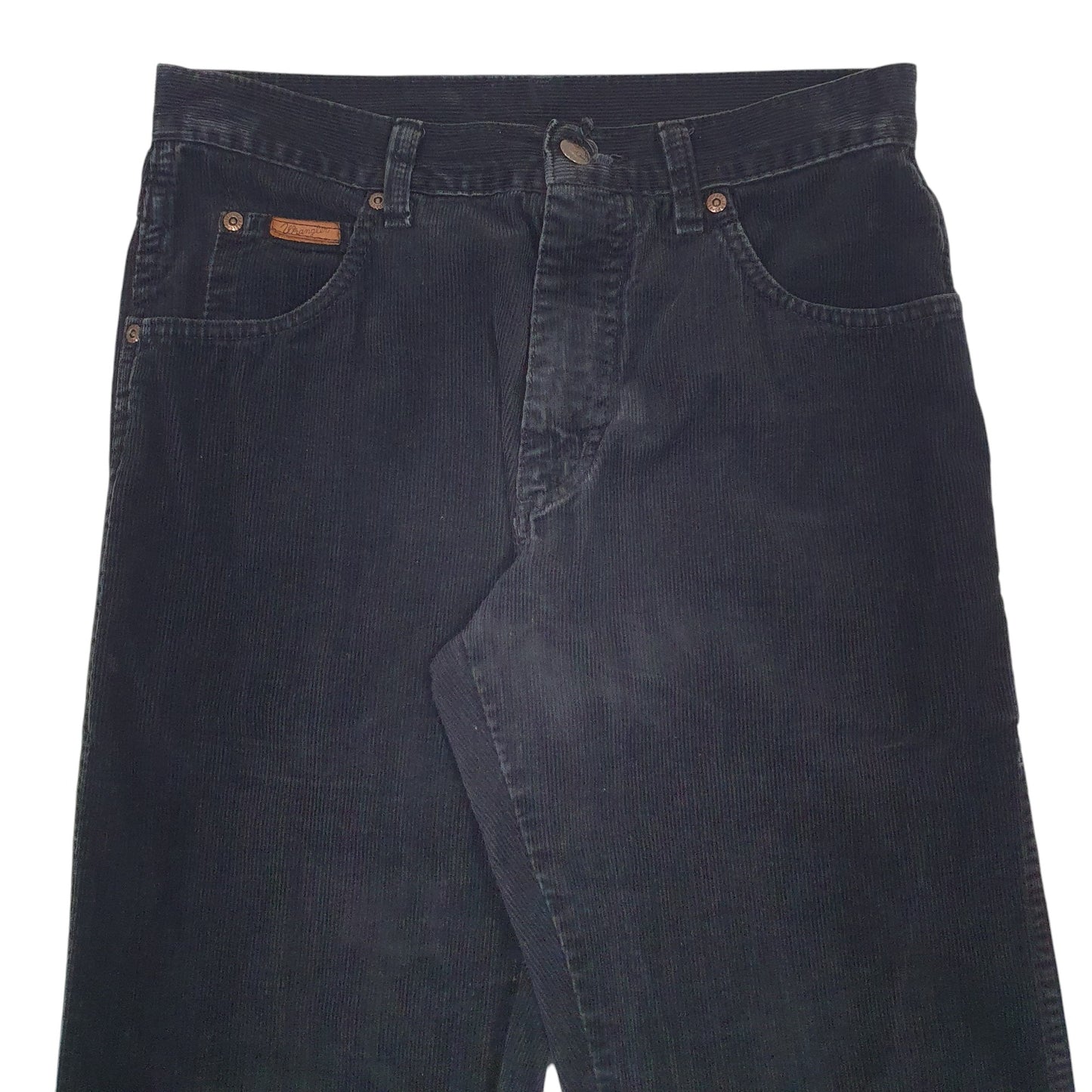 Mens Black Wrangler  Corduroy Trousers