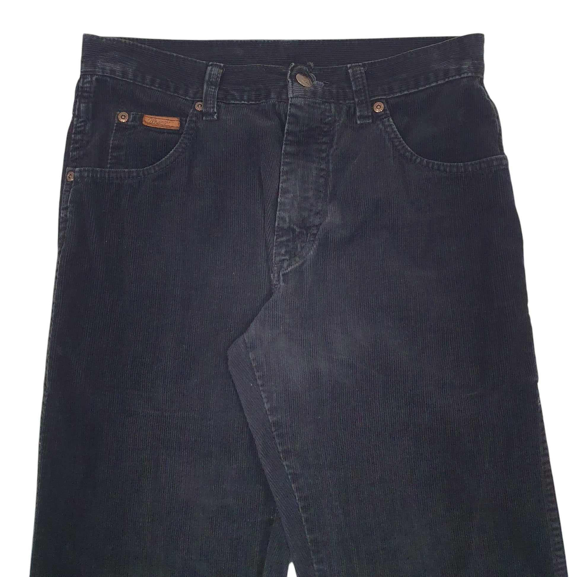 Mens Black Wrangler  Corduroy Trousers
