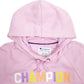 Womens Pink Champion Spellout Hoodie Jumper