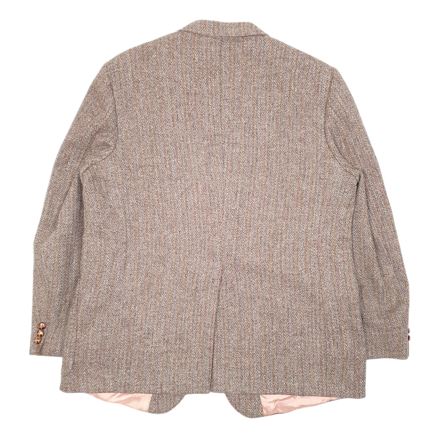 Mens Brown Harris Tweed Vintage Virgin Wool Country Suit  Coat