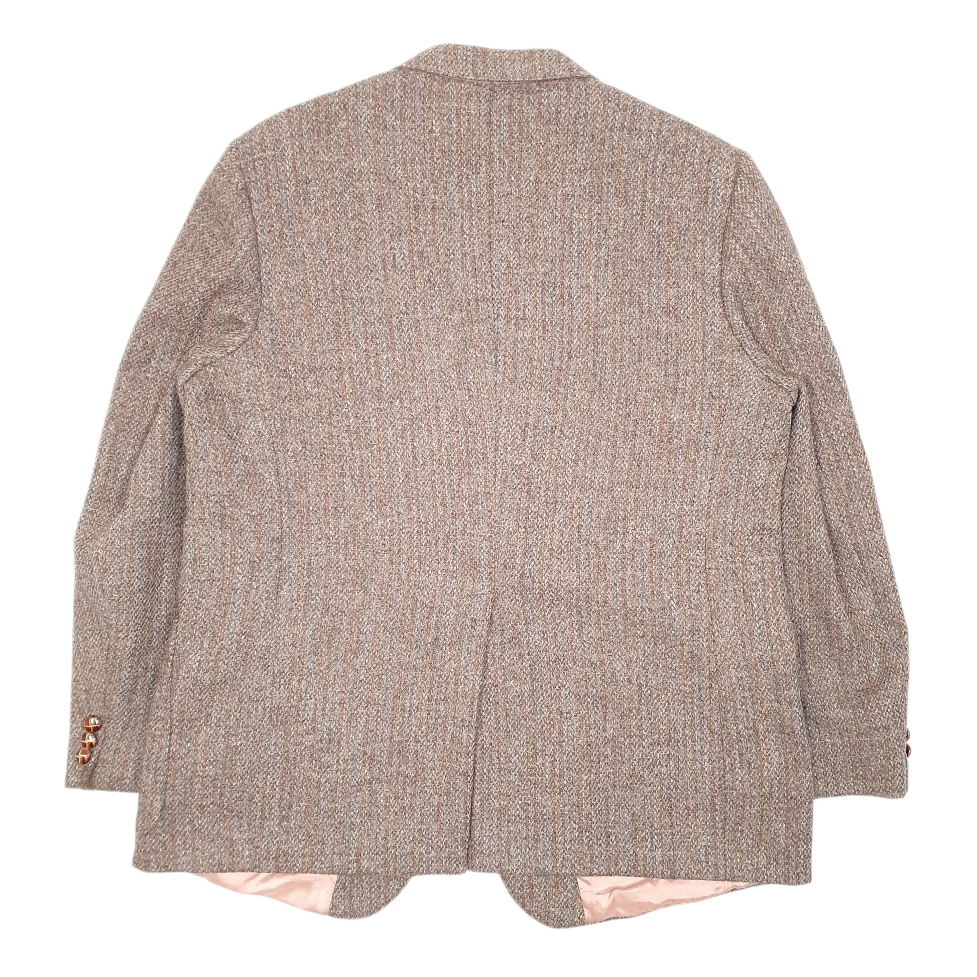 Mens Brown Harris Tweed Vintage Virgin Wool Country Suit  Coat