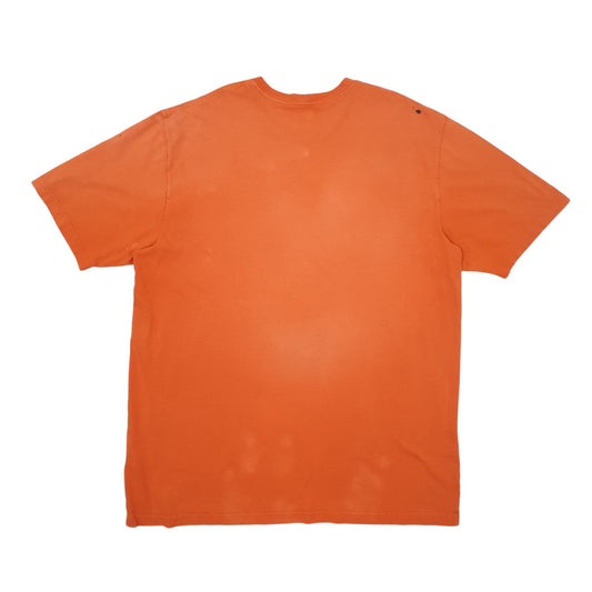 Mens Orange Carhartt  Short Sleeve T Shirt
