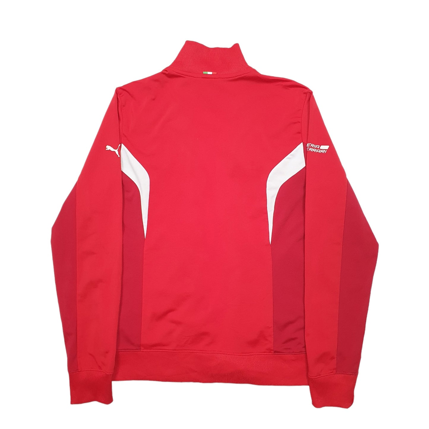 Mens Red Puma Ferrari Full Zip Jumper