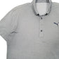 Mens Grey Puma Golf Active Short Sleeve Polo Shirt