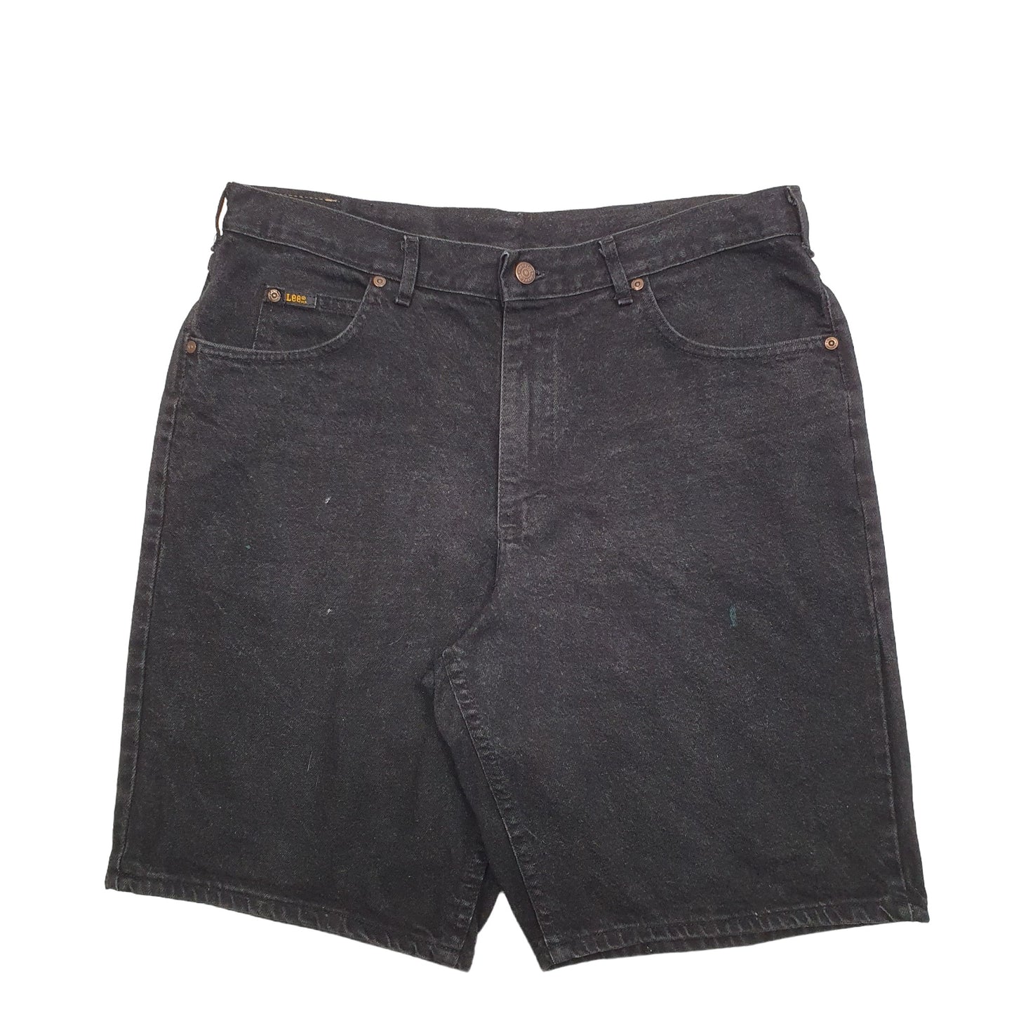 Mens Black Lee  Denim Shorts