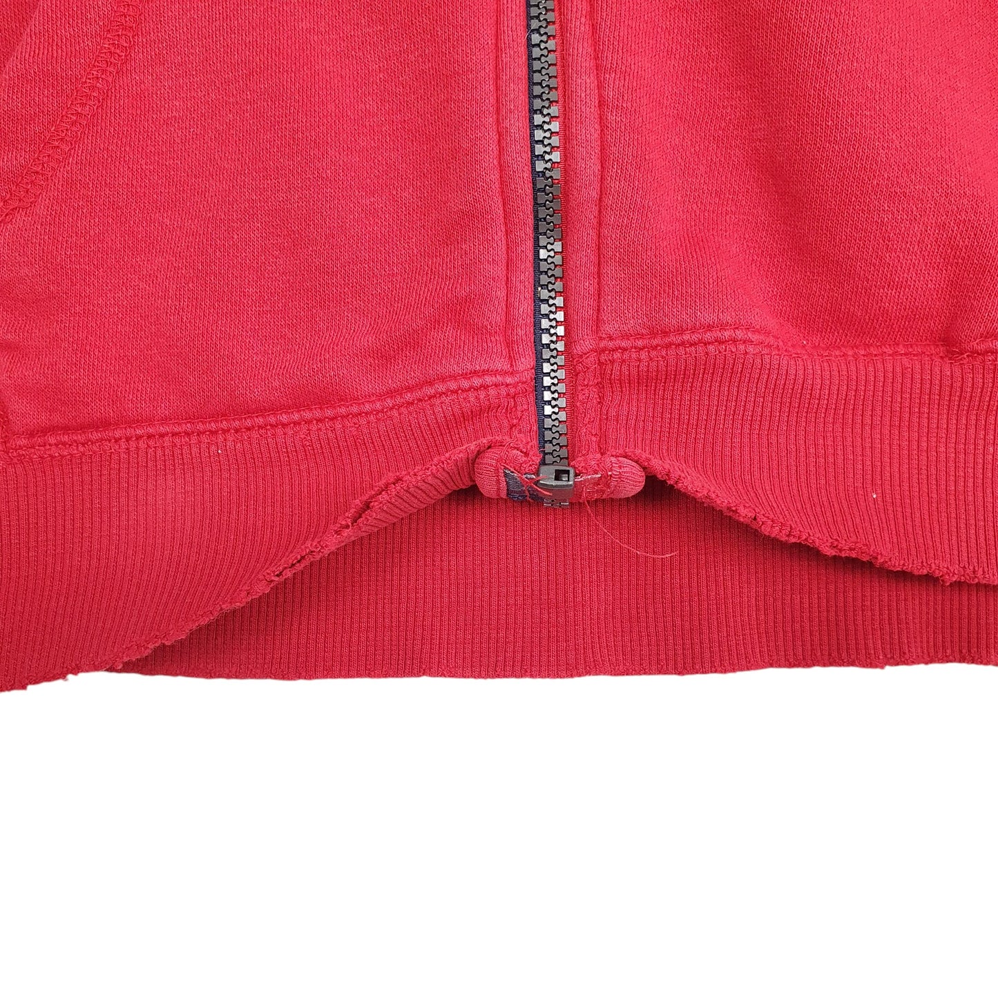 Womens Red Tommy Hilfiger Hoodie Full Zip Jumper