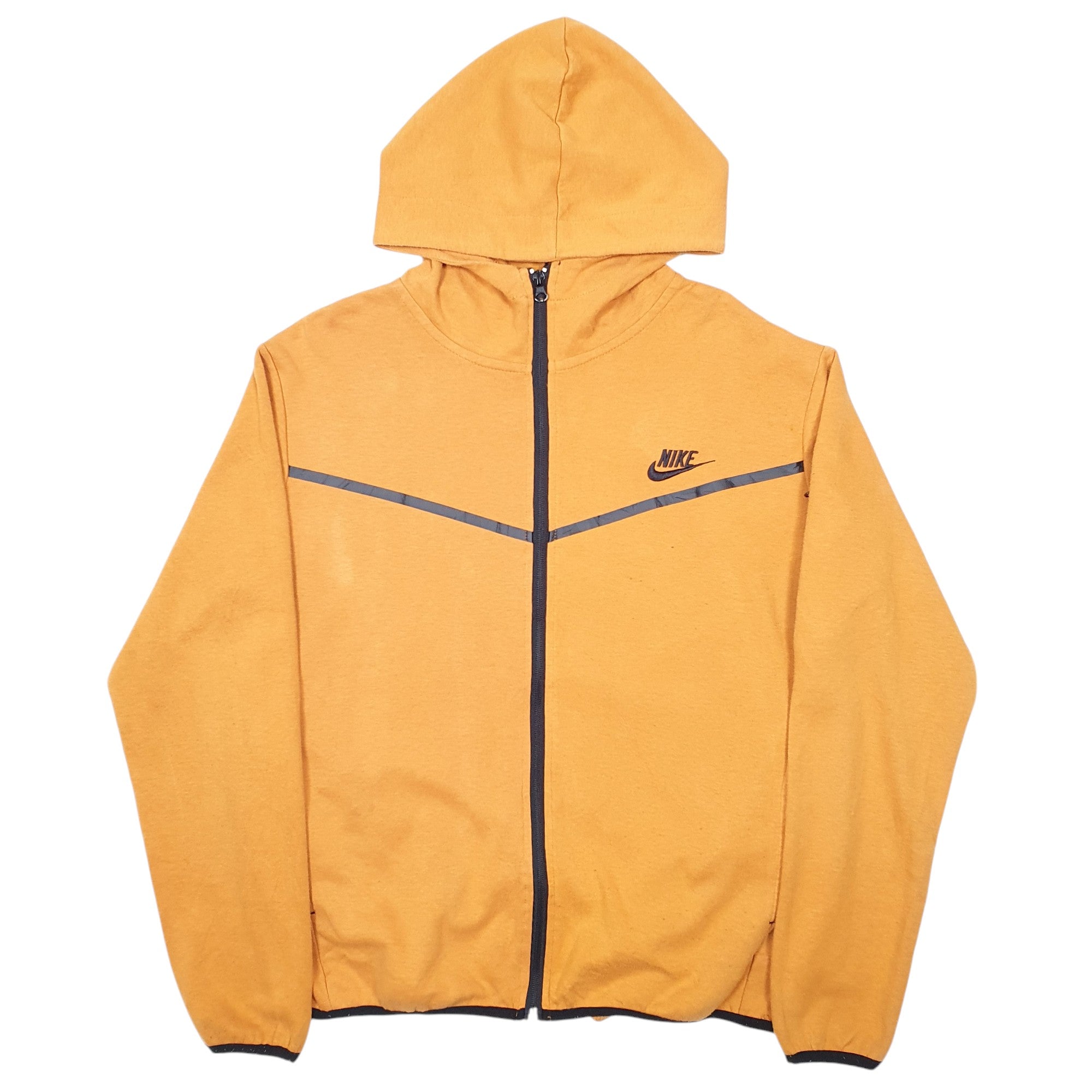 nike orange zip hoodie