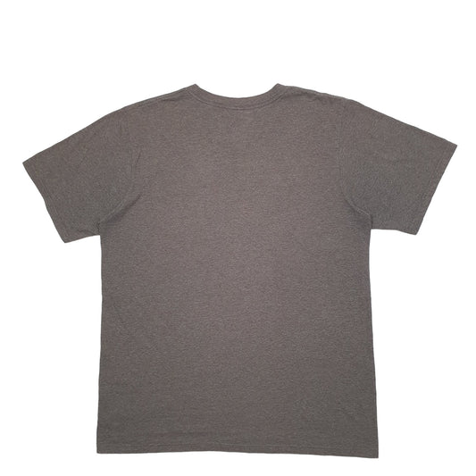 Mens Grey Adidas Spellout Short Sleeve T Shirt
