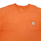 Mens Orange Carhartt  Short Sleeve T Shirt