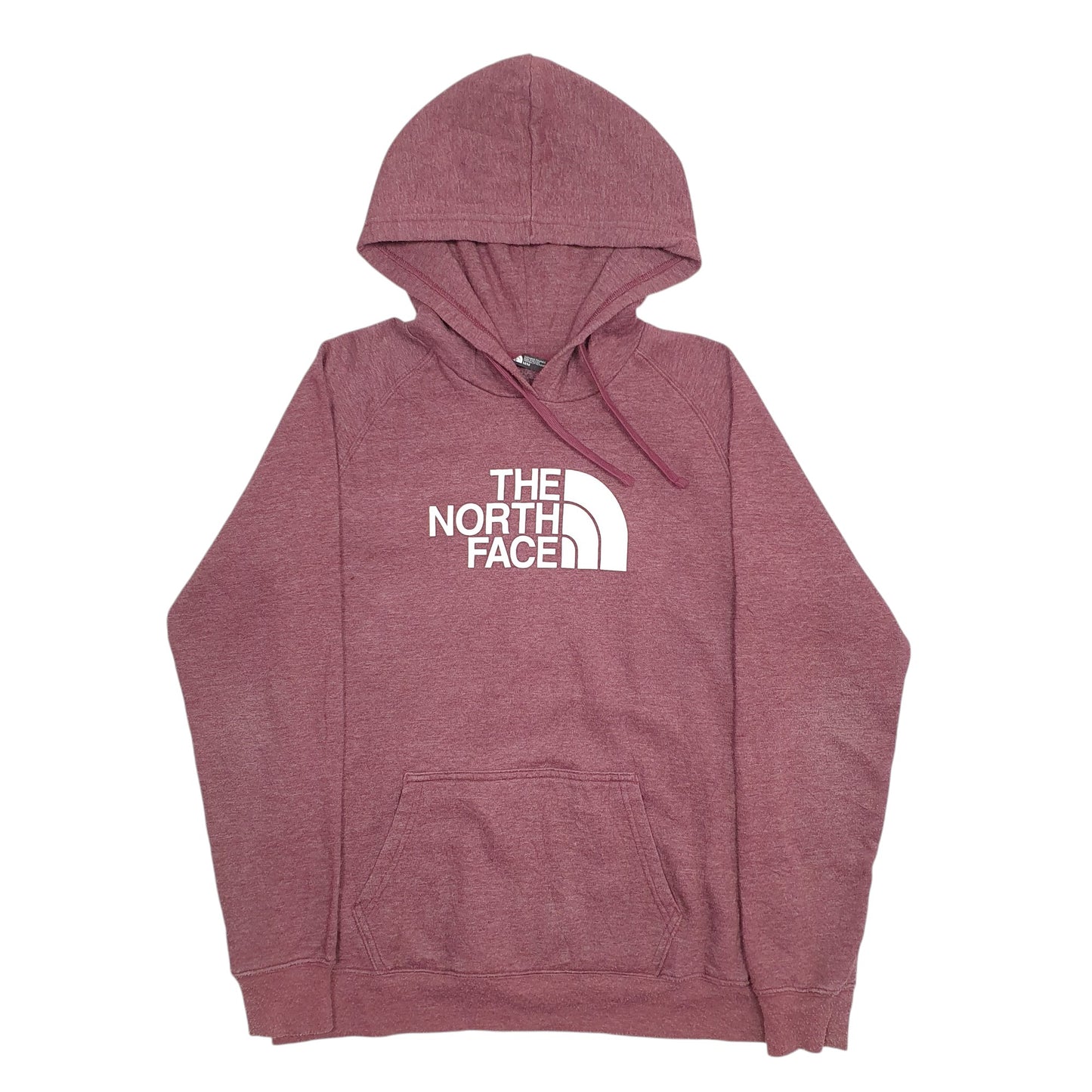 Womens Burgundy The North Face Spellout Hoodie Jumper