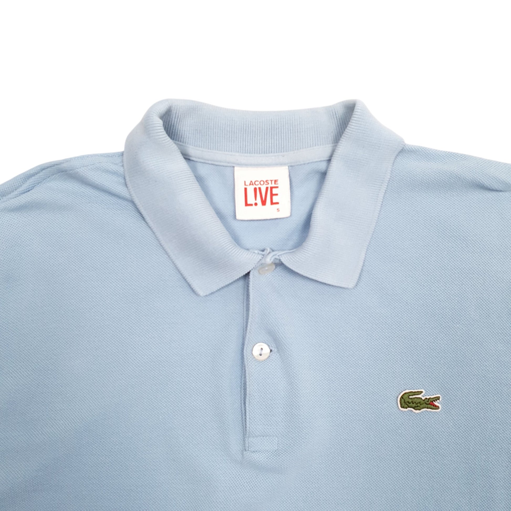 Mens Blue Lacoste Live Short Sleeve Polo Shirt