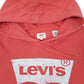 Mens Pink Levis  Hoodie Jumper