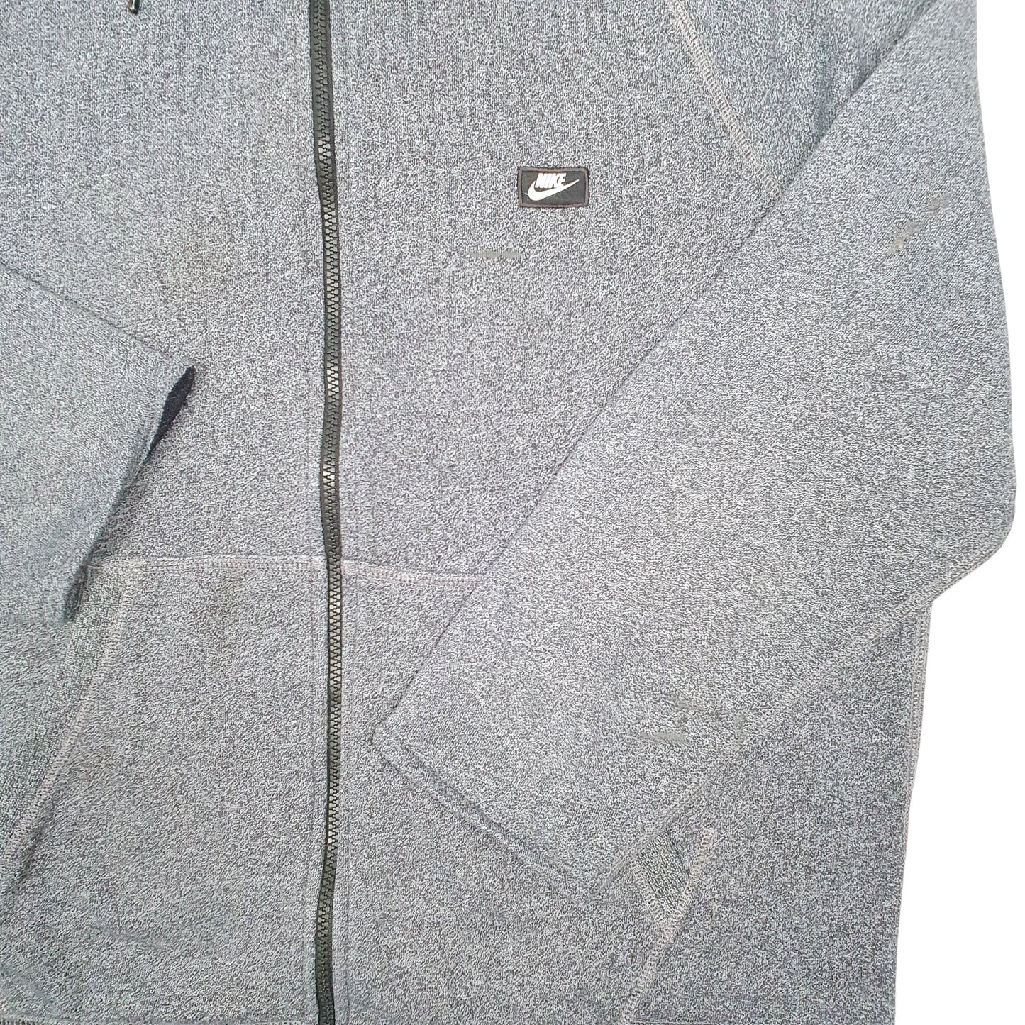 Mens Grey Nike Hoodie Full Zip Jumper