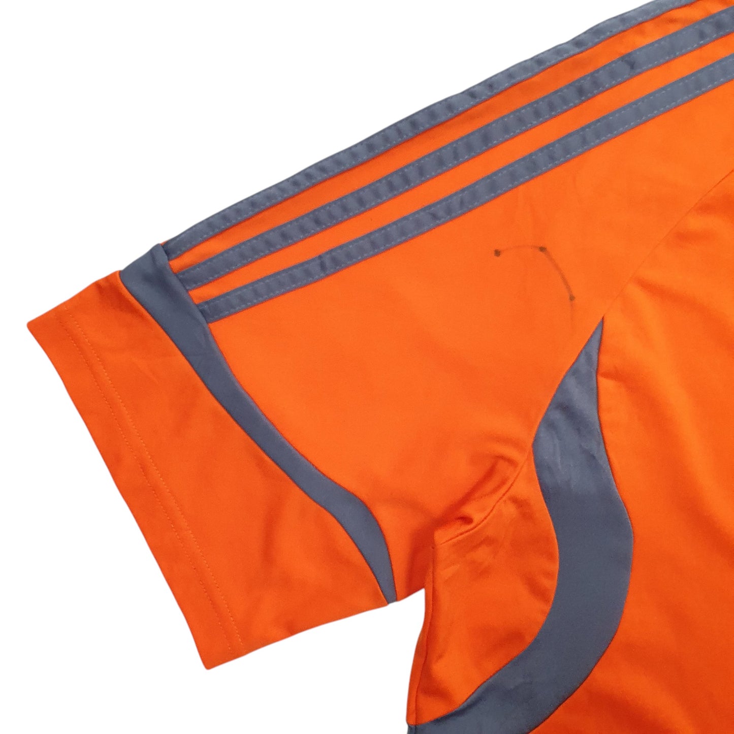 Mens Orange Adidas Climalite Short Sleeve T Shirt